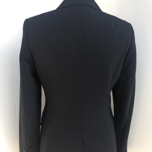 SOLD Wool Navy Blue Black Blazer Jacket - Picture 5 of 8